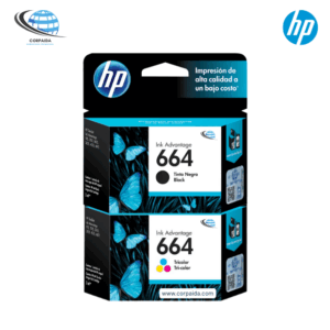 KIT CARTUCHO HP 664 NEGRO Y TRICOLOR